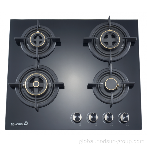 Gas Cooker Four Burner Gas stove Glass surface four burners Supplier